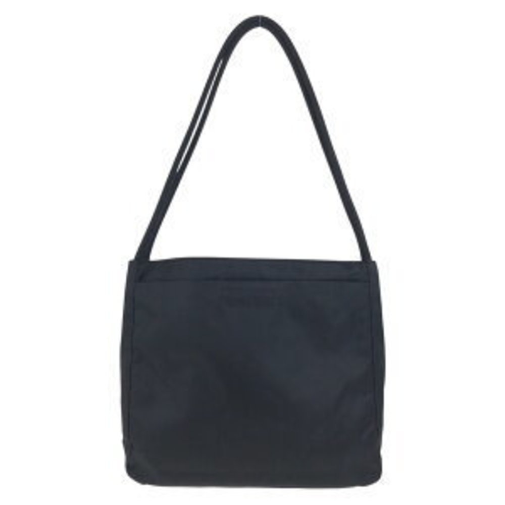 Prada Tessuto Triangular Shoulder Black Nylon Bag - image 2